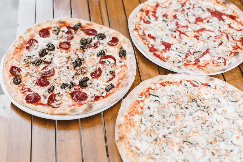Garden Veggie pizza loaded with fresh seasonal vegetables